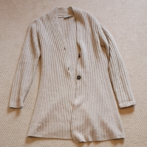 Gentle Herd Sweaters - Women's Beige Cardigan Sweater Cashmere